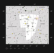 L'amas ouvert NGC 6193 dans la constellation de l'Autel