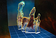 3D data visualisation of the Pillars of Creation