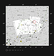 A nuvem de formação estelar RCW 34 na constelação da Vela