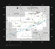 Messier 87 in the Constellation of Virgo