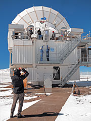 SEPIA instrument being installed on APEX