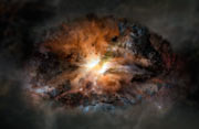 Impressão artística da galáxia W2246-0526