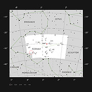 L'ubicazione dell'ammasso di galassie della Fornace