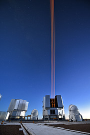 The most powerful laser guide star system in the world sees first light at the Paranal Observatory