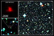 Samengestelde kleurenfoto van een deel van het Subaru XMM-Newton Deep Survey Field