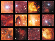 Detalles de la imagen de las nebulosas Pata de Gato y Langosta obtenida por el VST