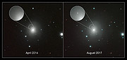 Composite of images of NGC 4993 and kilonova