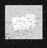 Kuglehoben NGC 3201 i stjernebilledet Vela (Sejlet)