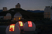 Teleskopy ExTrA na observatoři La Silla