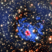 Imagem MUSE dos arredores de uma estrela de neutrões escondida na Pequena Nuvem de Magalhães