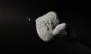 Vue d’artiste de l’astéroïde 1999 KW4