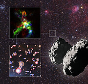 Moléculas portadoras de fósforo detectadas en una región de formación estelar y en el cometa 67P