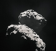 Rosettas vy av kometen 67P/Tjurjumov-Gerasimenko