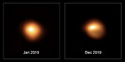 Images de Bételgeuse acquises avant et après sa baisse de luminosité