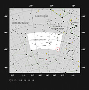 Positionen för HR 6819 i stjärnbilden Telescopium