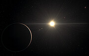 Imagem artística do sistema planetário TOI-178