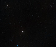 Panoramica della regione di cielo in cui si trova il quasar P172+18