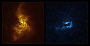 Images de SPHERE et d'ALMA de la matière en orbite autour de V960 Mon
