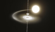 Vue d'artiste du pulsar PSR J1023+0038