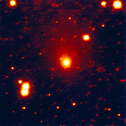 First infrared ESO image of comet Hale-Bopp