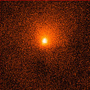 Adaptive optics image of comet Hale-Bopp