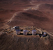 Aerial view of Paranal Observatory