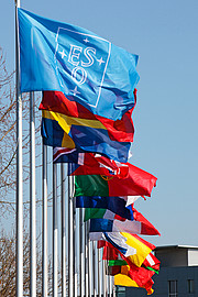 Flags at ESO Headquarters