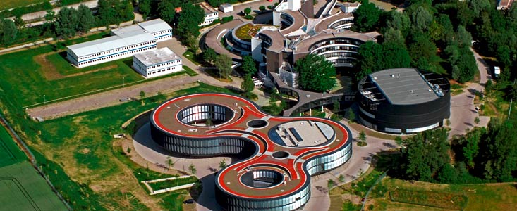 Luftbild des ESO-Hauptsitzes