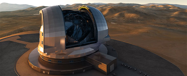 Artist impression of the ELT dome