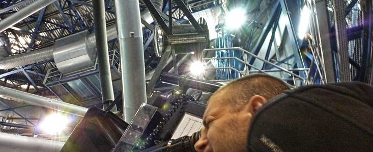 IMAX filmando en Paranal