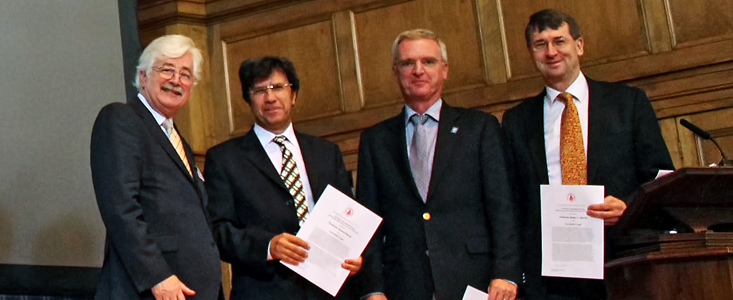 The SAURON team receiving the Royal Astronomical Society “A” Group Award