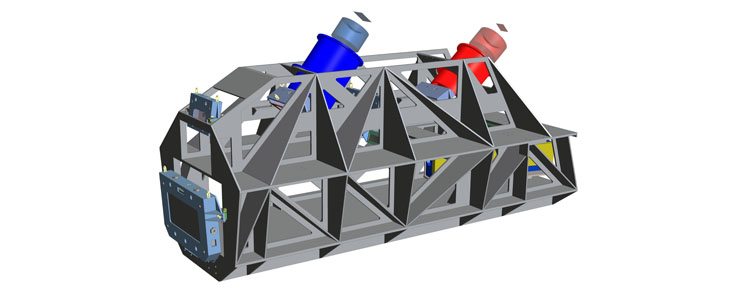 Engineering rendering of the ESPRESSO instrument