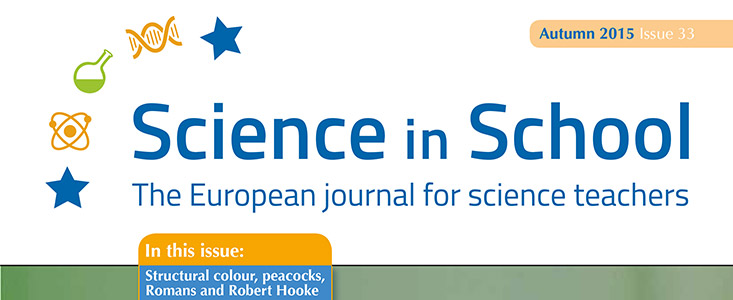 Copertina del n. 33 di Science in School – autunno 2015