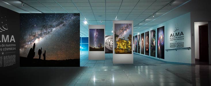 Se inaugura exposición de ALMA en Santiago