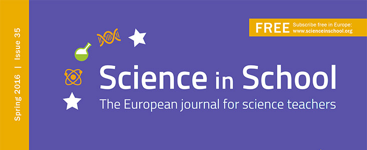 The cover of Science in School issue 35