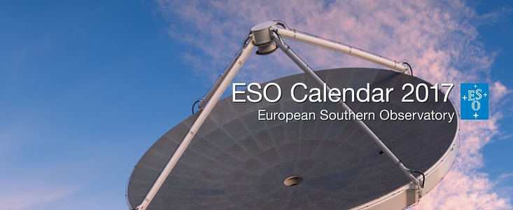 La copertina del calendario 2017 dell’ESO