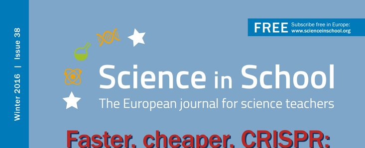 Copertina del n. 38 di Science in School