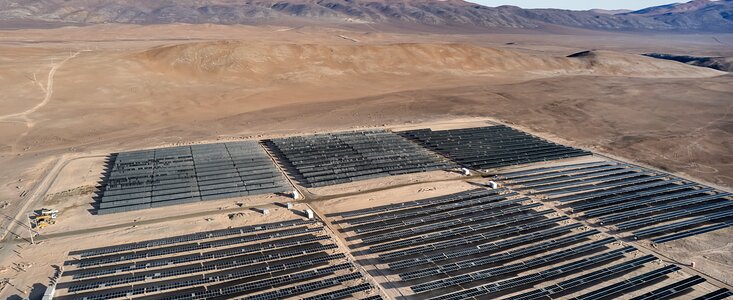 La centrale photovoltaïque de Paranal-Armazones