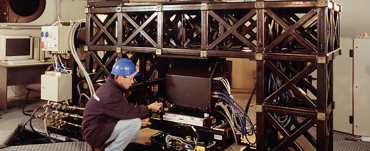 View of the first MACAO-VLTI facility at Paranal