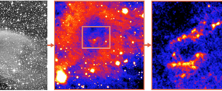 Infrared halo frames a newborn star