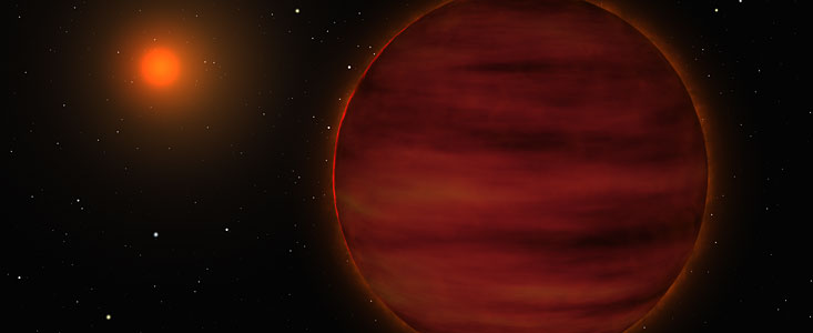 New brown dwarf in the solar neighbourhood (artist's impression)