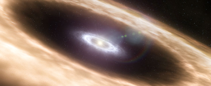 Planet-forming disc (artist's impression)