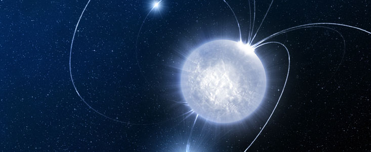 The hibernating stellar magnet (artist's impression)