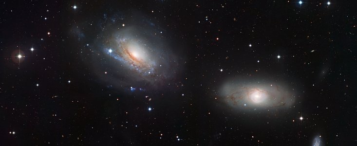 El perturbado dúo de galaxias NGC 3169 y NGC 3166