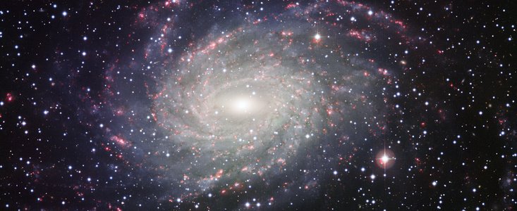 Imagen de la galaxia NGC 6744, similar a la Vía Láctea, tomada por el Wide Field Imager