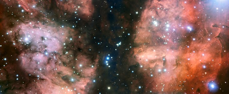 Un ingrandimento della Nebulosa Guerra e Pace