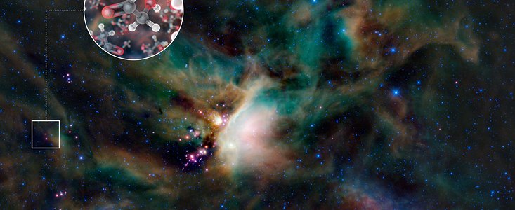 Sugar molecules in the gas surrounding a young Sun-like star