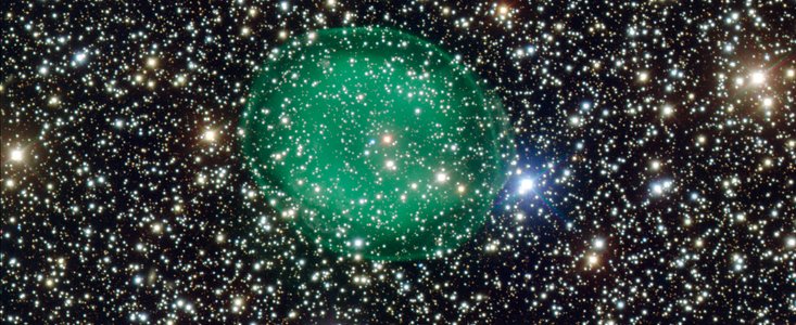 Planetární mlhovina IC 1295 na snímku dalekohledu ESO/VLT