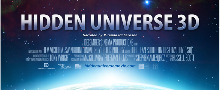 IMAX® 3D -elokuvan Hidden Universe juliste