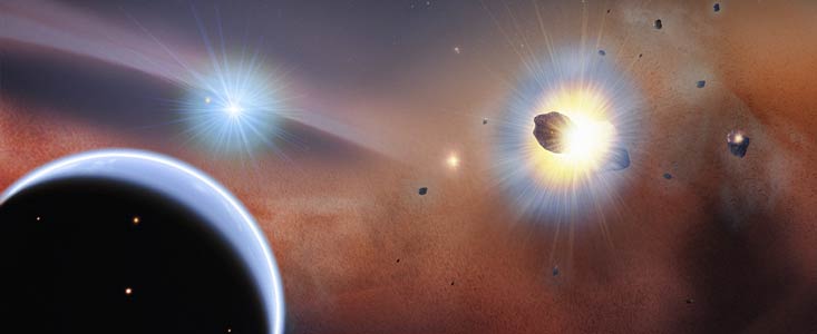 Artist's impression of Beta Pictoris